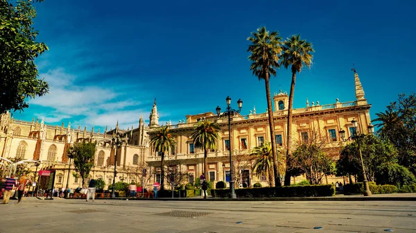 Sevilla Španělsko Února 2020 Architektura Hlavní Třídě Krásné Seville Španělsko — Stock fotografie