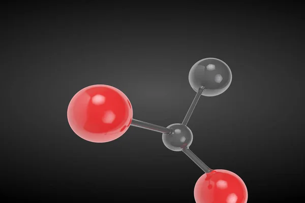 Molecola di rendering 3d — Foto Stock