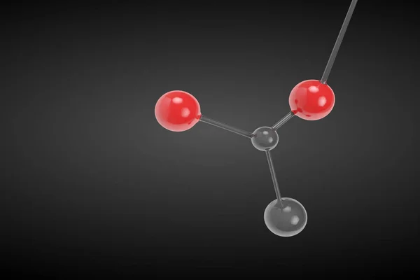 Молекула трехмерного рендеринга — стоковое фото