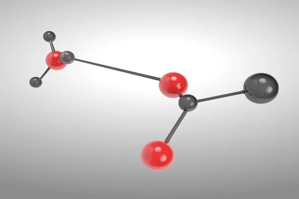 3D рендеринга молекули — стокове фото