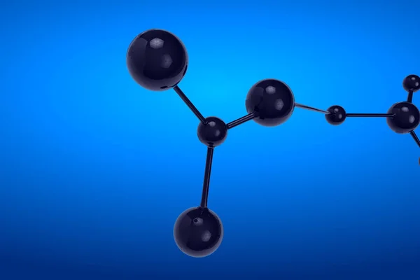 3D vykreslování molekula — Stock fotografie