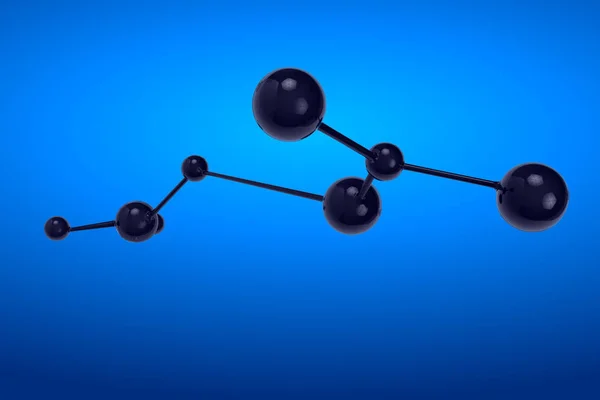 3d rendering  molecule