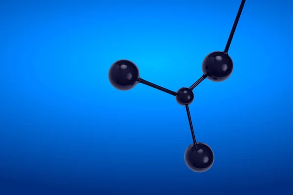 3d rendering  molecule