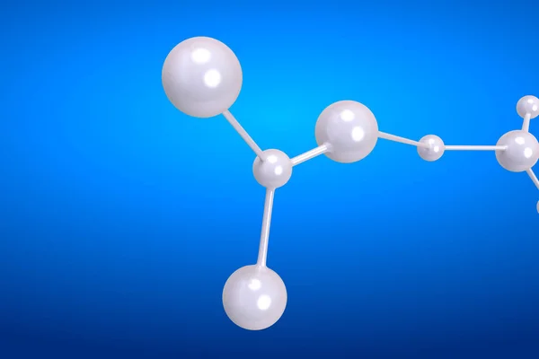 Molécula de renderização 3d — Fotografia de Stock