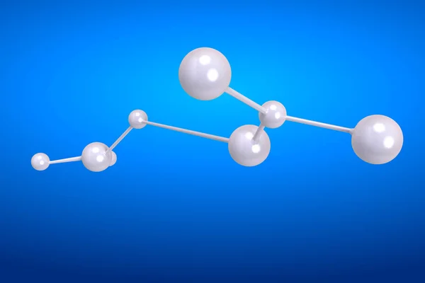 Molécula de renderização 3d — Fotografia de Stock