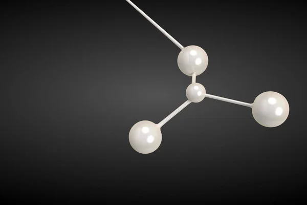 3D rendering molecuul — Stockfoto