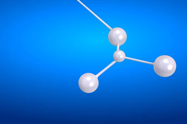 3D рендеринга молекули — стокове фото