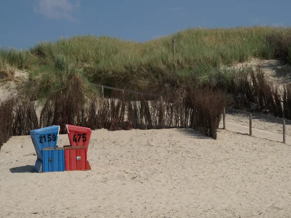 Spiaggia di langeoog — Foto Stock