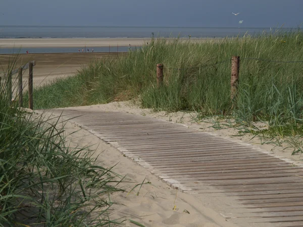 Plaży langeoog — Zdjęcie stockowe