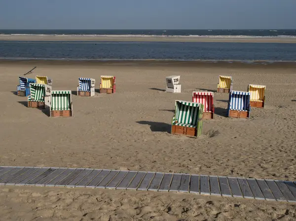 Spiaggia di langeoog — Foto Stock