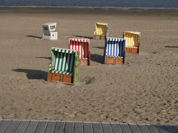 Spiaggia di langeoog — Foto Stock