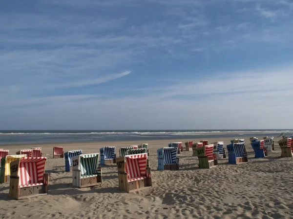 Plaży langeoog — Zdjęcie stockowe