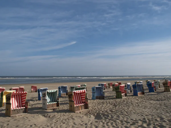 Spiaggia di langeoog — Foto Stock