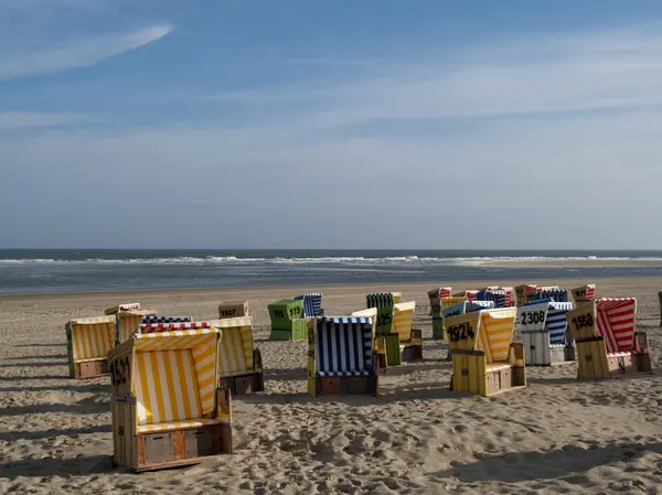 Spiaggia di langeoog — Foto Stock