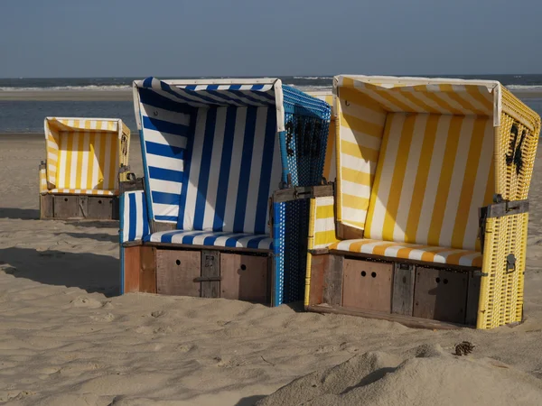 Spiaggia di langeoog — Foto Stock