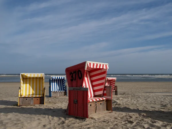 Plaży langeoog — Zdjęcie stockowe