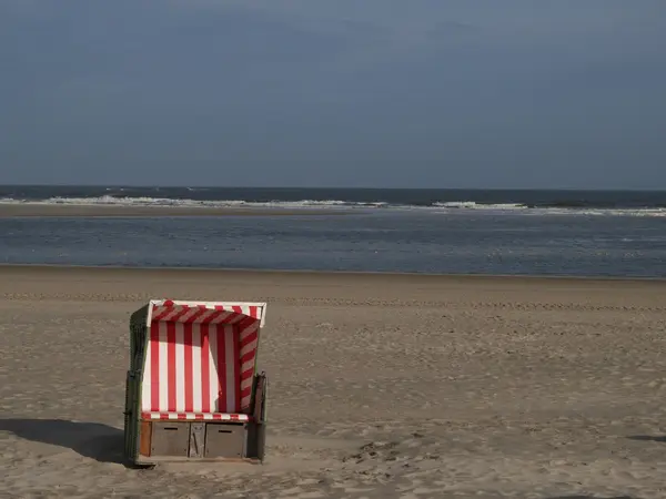 Plaży langeoog — Zdjęcie stockowe