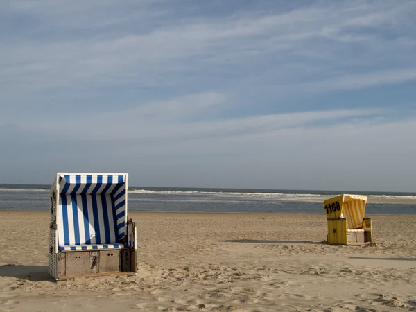 Plaży langeoog — Zdjęcie stockowe