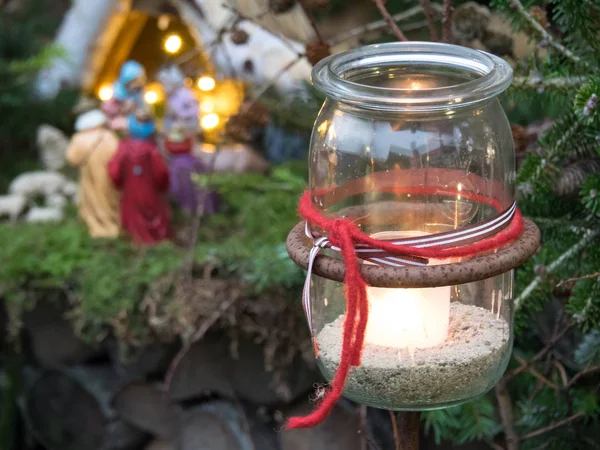 Winter in een Duitse tuin — Stockfoto