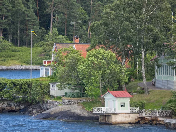 Město stockholm ve švédštině — Stock fotografie