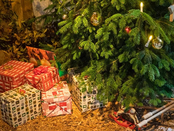 Kersttijd Een Boerderij Duitsland — Stockfoto