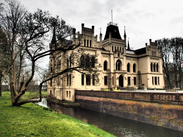 Kasteel Kerk Duitse Stad Leer — Stockfoto