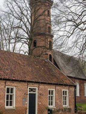 Castle evenburg leer ve nehir leda