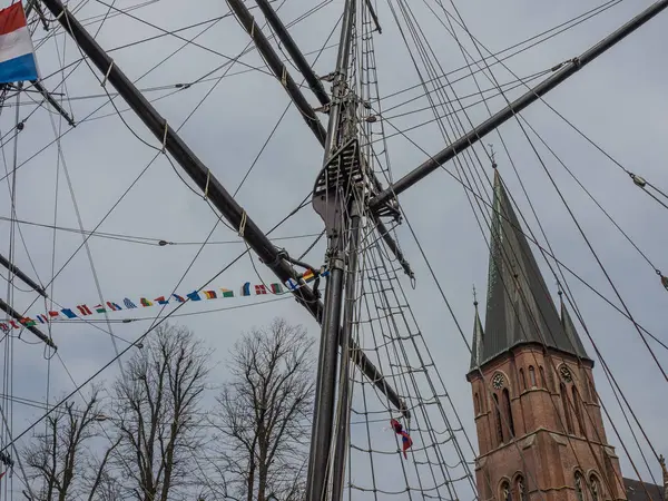 Stad Van Papenburg Het Duitse Emsland — Stockfoto