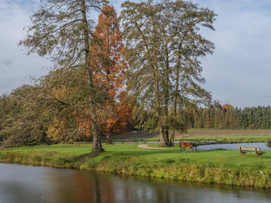 Almanya 'da bir şatoda sonbahar