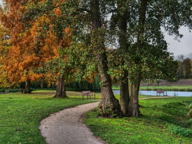 Almanya 'da bir şatoda sonbahar