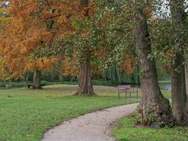 Herfst Een Kasteel Duitsland — Stockfoto