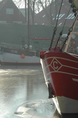 Kış mevsimi selamlama limanında