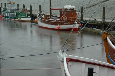 Kış mevsimi selamlama limanında