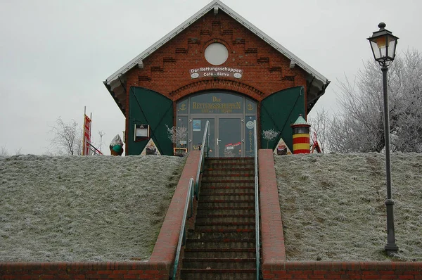 Wintertijd Haven Van Greetsiel — Stockfoto