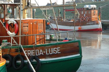 Kış mevsimi selamlama limanında