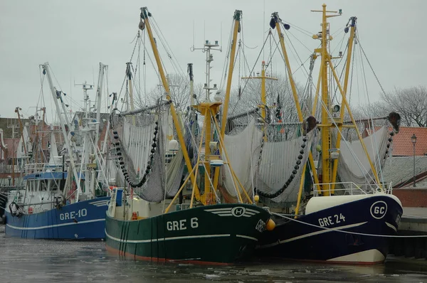 Winterzeit Hafen Von Greetsiel — Stockfoto