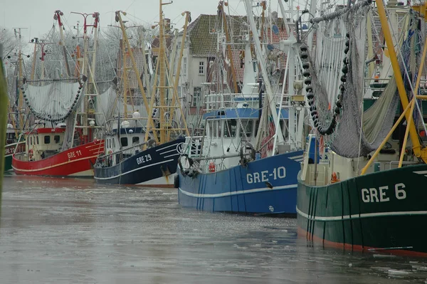 Ora Invernale Frisia Orientale Nel Mare Del Nord — Foto Stock