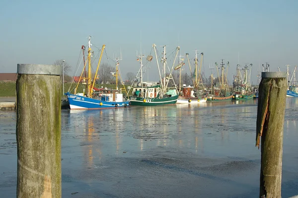 Ora Invernale Frisia Orientale Nel Mare Del Nord — Foto Stock