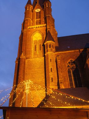 Alman muensterland 'inde noel pazarı