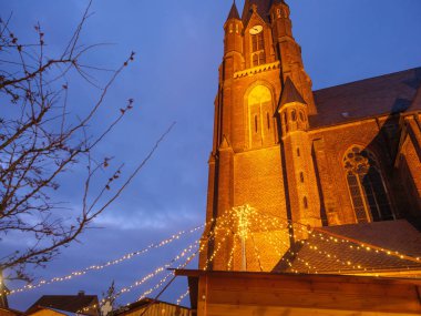 Alman muensterland 'inde noel pazarı