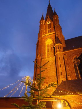 Alman muensterland 'inde noel pazarı