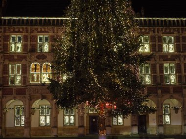 Alman şehrinde noel zamanı Bocholt