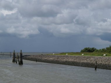 Alman kuzey denizindeki Langeoog plajı.