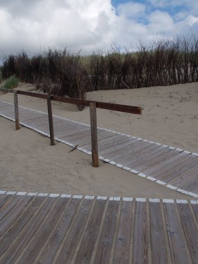 Alman kuzey denizindeki Langeoog plajı.