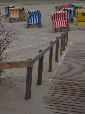Alman kuzey denizindeki Langeoog plajı.