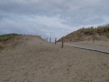 Alman kuzey denizindeki Langeoog plajı.