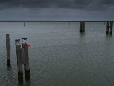 Alman kuzey denizindeki Langeoog plajı.