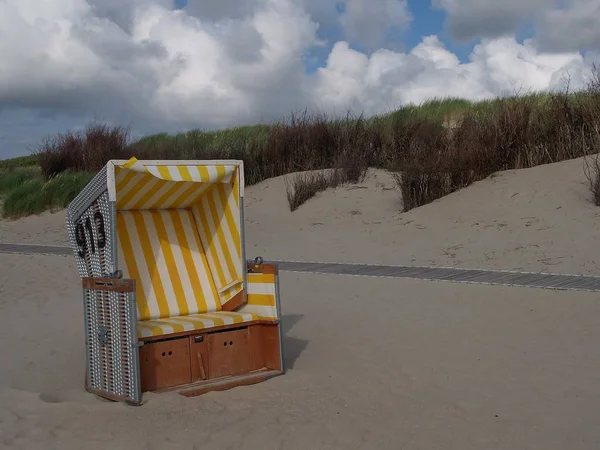 Der Strand Von Langeoog Der Deutschen Nordsee — Stockfoto