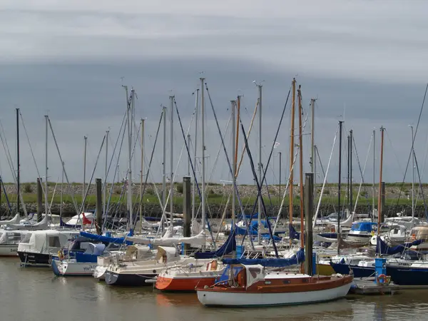 Plage Langeoog Dans Mer Nord Allemande — Photo