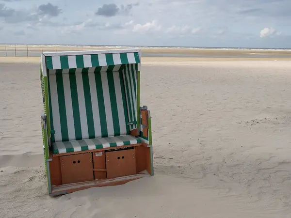 Stranden Langeoog Den Tyska Nordsjön — Stockfoto